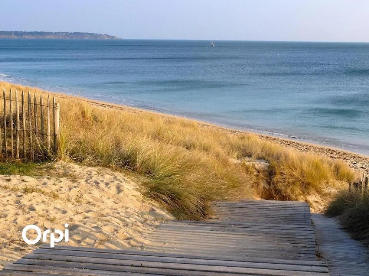 Ref 047 - Bel Appartement Moderne Pour Six Personnes Avec Vue Mer Plage A Pied Kerjouanno ארזון צרפת